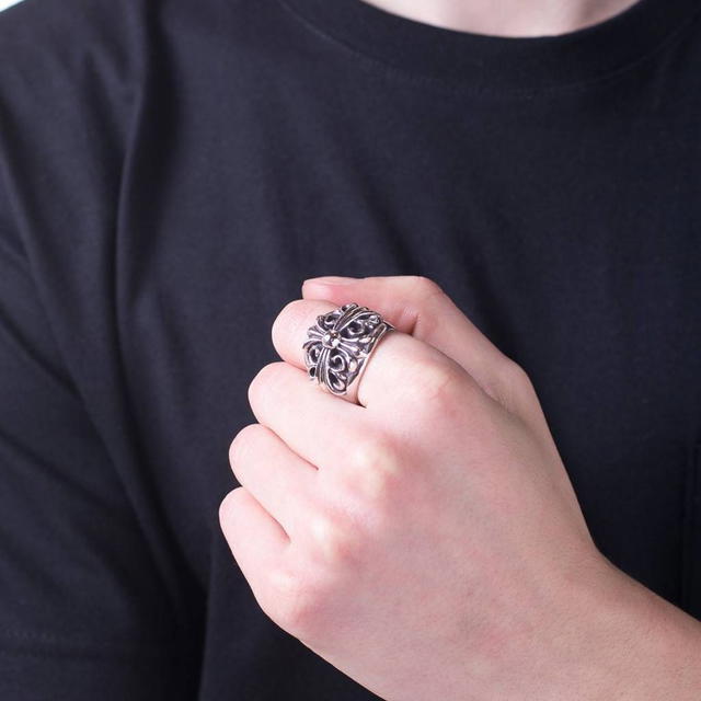Chrome Hearts Chrome Hearts Keeper 925 Sterling Silver Ring Men's - view 4