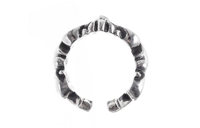 Chrome Hearts Chrome Hearts Double Cross Floral 925 Sterling Silver Ring Men's Silver - view 3