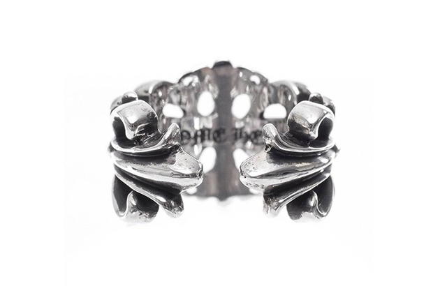 Chrome Hearts Chrome Hearts Double Cross Floral 925 Sterling Silver Ring Men's Silver - view 5