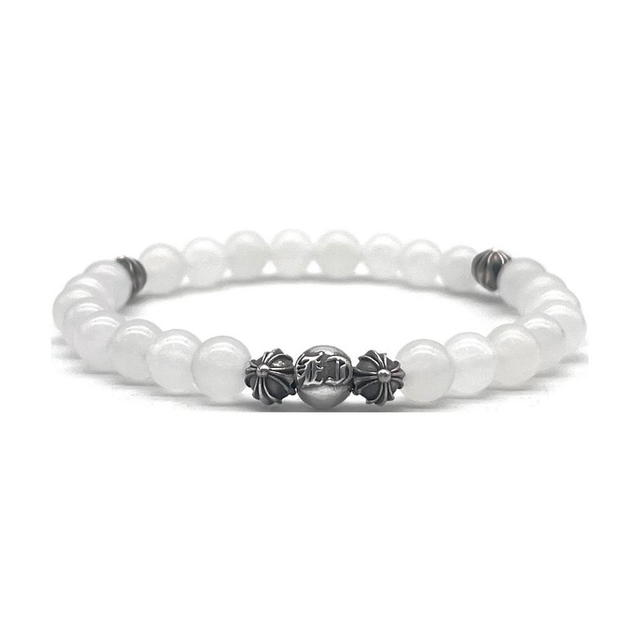 Chrome Hearts Chrome Hearts Agate Beaded Bracelet - Gray White - view 1