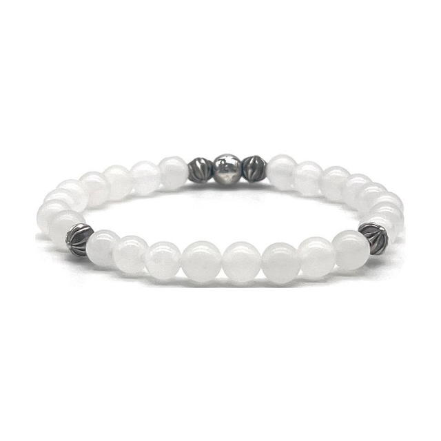 Chrome Hearts Chrome Hearts Agate Beaded Bracelet - Gray White - view 3