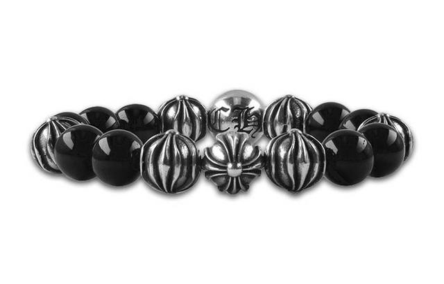 Chrome Hearts Chrome Hearts Obsidian Beaded Bracelet - Black - view 1