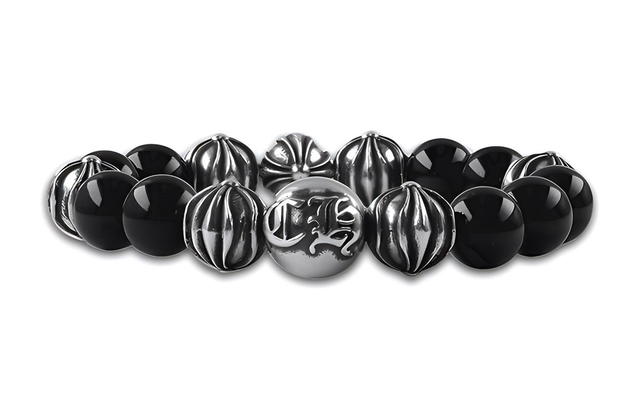 Chrome Hearts Chrome Hearts Obsidian Beaded Bracelet - Black - view 2