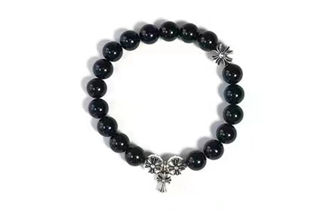 Chrome Hearts Chrome Hearts 925 Sterling Silver Bracelet Men's Black
