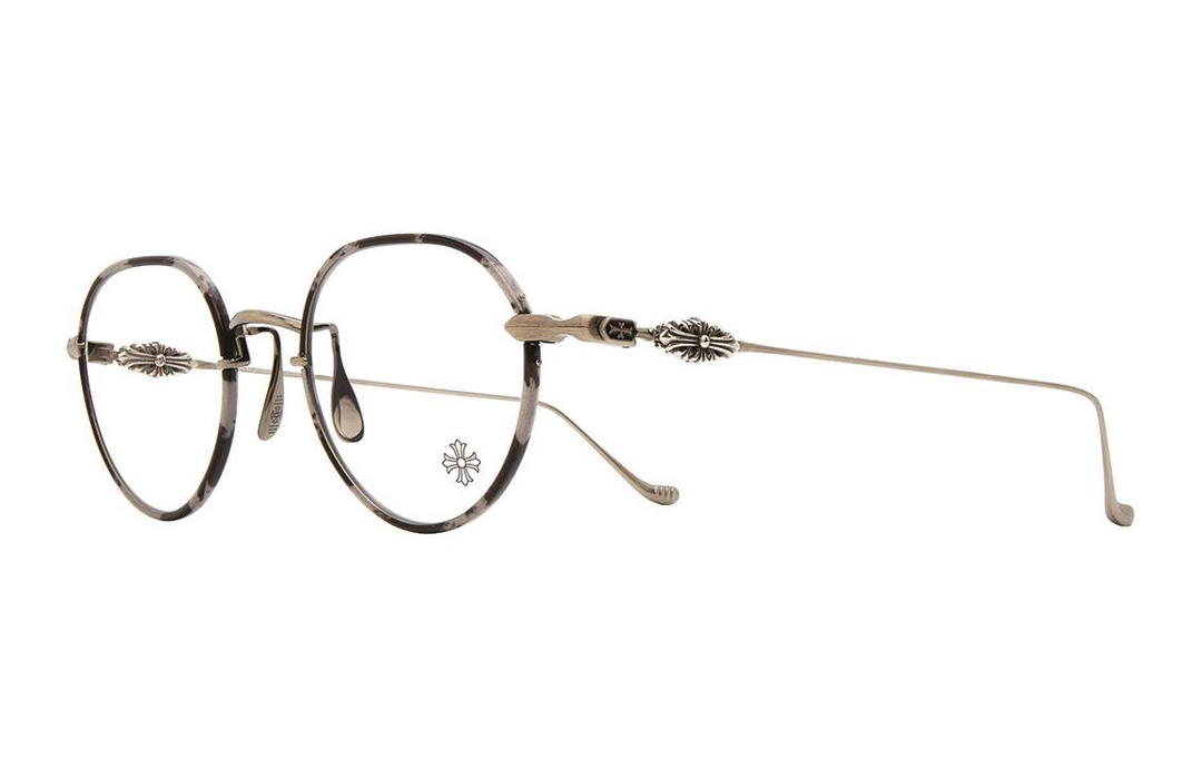 Chrome Hearts Chrome Hearts AGIDICTORIAN Alloy Oval Eyeglasses Men's