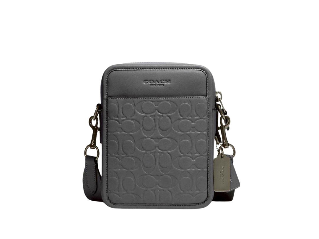 Coach Coach Sullivan Crossbody In Signature Leather Gunmetal Grey