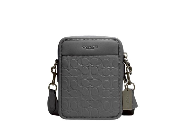 Coach Coach Sullivan Crossbody In Signature Leather Gunmetal Grey - view 1