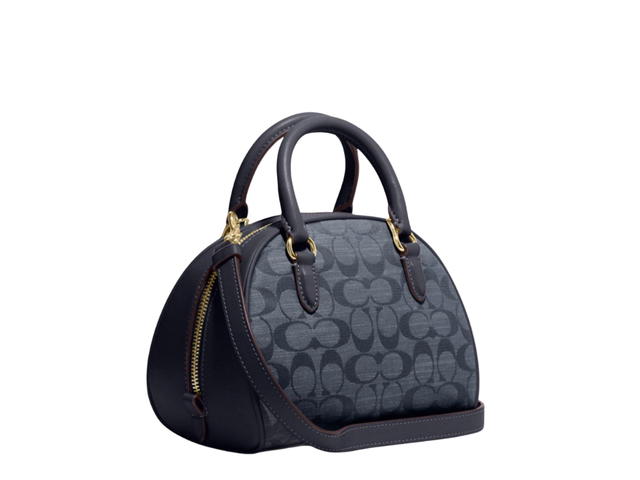 Coach Coach Sydney Satchel In Signature Chambray Denim - view 2