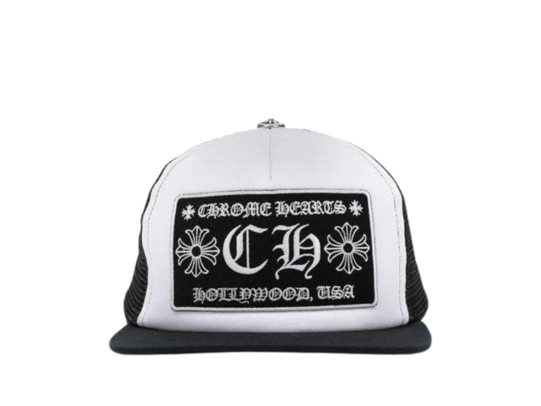 Chrome Hearts Chrome Hearts CH Hollywood Trucker Hat Black White