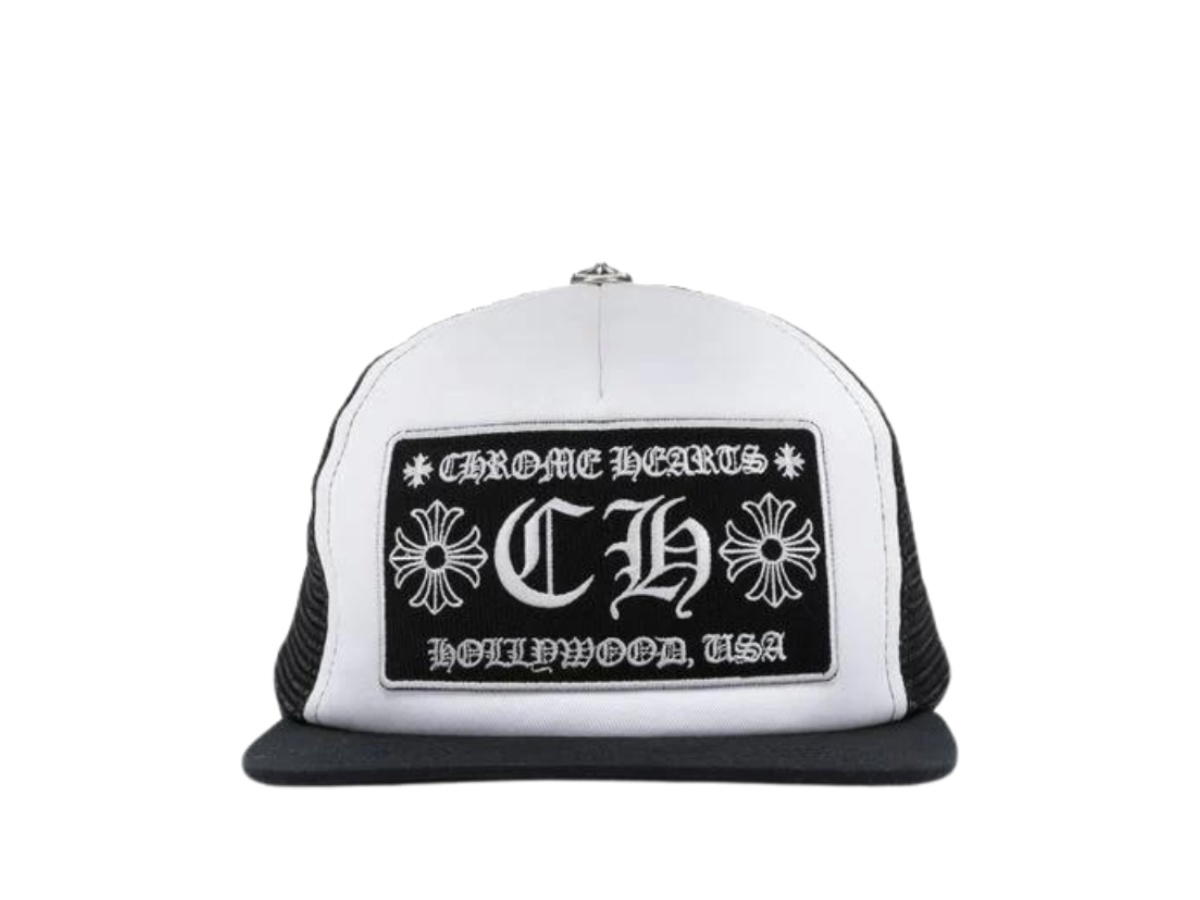 Chrome Hearts Chrome Hearts CH Hollywood Trucker Hat Black White