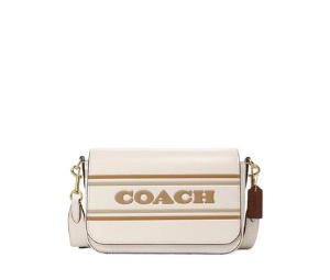 Buy Coach Logan Messenger With Coach Stripe White at Sasom – Authentic and Ready to Ship