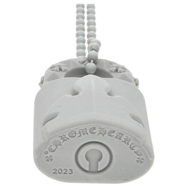 Chrome Hearts Chrome Hearts Padlock Rubber Necklace - Gray - view 4