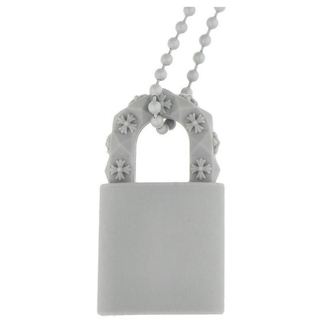 Chrome Hearts Chrome Hearts Padlock Rubber Necklace - Gray - view 5