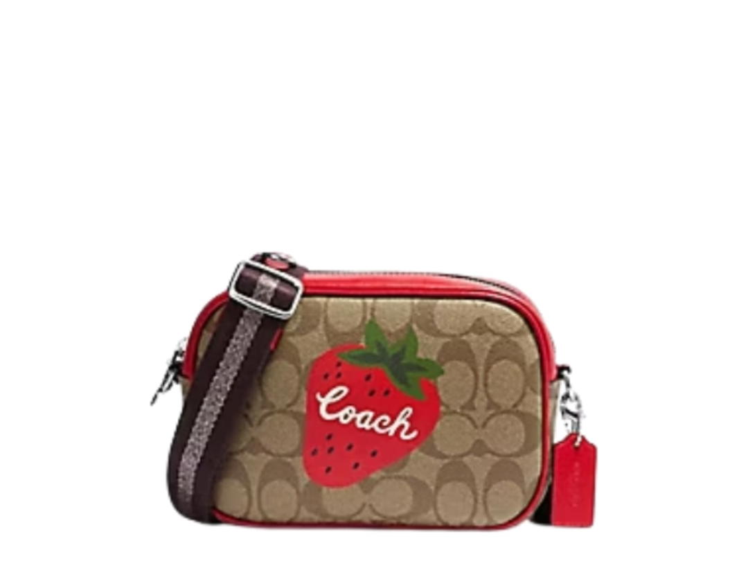 Coach Coach Mini Jamie Camera Bag Khaki Electric Red