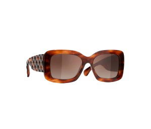 Buy Chanel Rectangle Sunglasses Havana Gradient Brown Lens at Sasom – Authentic and Ready to Ship