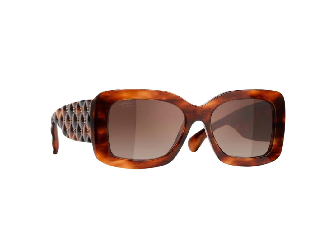 Chanel Chanel Rectangle Sunglasses Havana Gradient Brown Lens