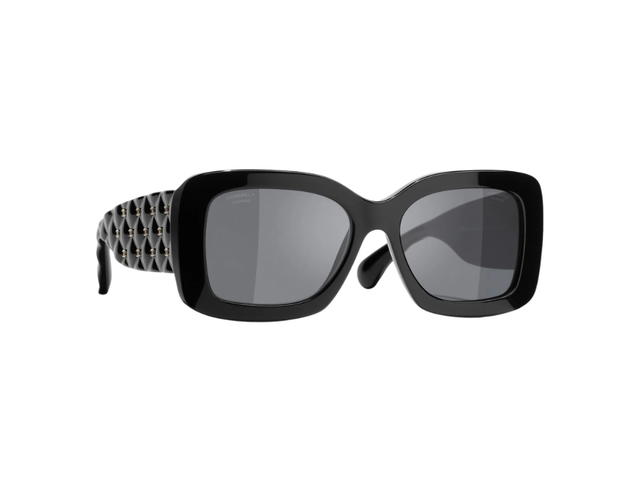 Chanel Chanel Rectangle Sunglasses Black Lens - view 1