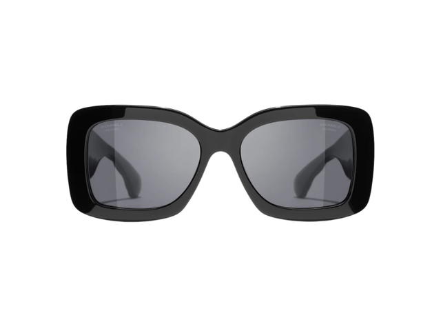 Chanel Chanel Rectangle Sunglasses Black Lens - view 2
