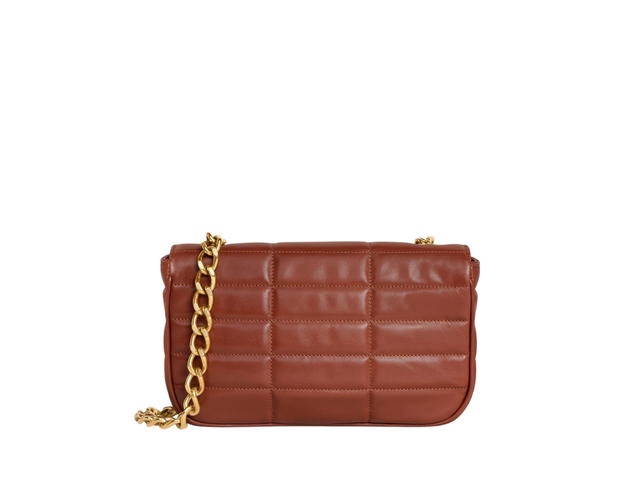 Celine Celine Chain Shoulder Bag Matelasse Monochrome Celine In Quilted Goatskin With Gold Finishing Tan - view 2