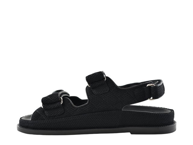 Chanel Chane Sandals In Fabric Black (W) - view 2