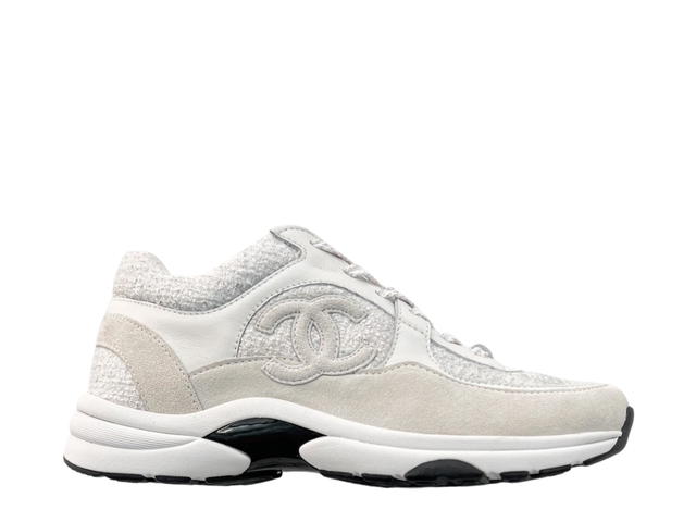 Chanel Chanel In Coton Tweed Suede Calfskin And Calfskin White (W) - view 1