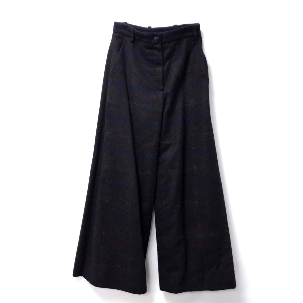 Chanel CHANEL 15B Flannel Pants Burgundy and Navy