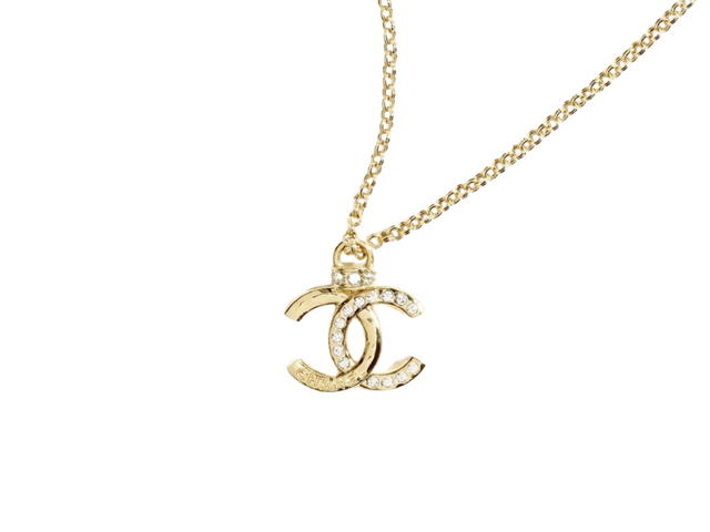 Chanel Chanel 24P Pendant Necklace In Metal-Diamentes With Gold-Crystal Hardware - view 1