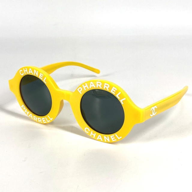 Chanel CHANEL 71314A logo Pharrell Williams eyewear glasses sunglasses Plastic yellow - view 2