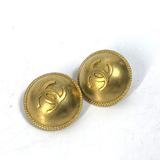 Chanel CHANEL 95P Logo CC CC Mark Round Accessories Earrings Metal Gold - view 2