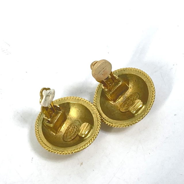 Chanel CHANEL 95P Logo CC CC Mark Round Accessories Earrings Metal Gold - view 4