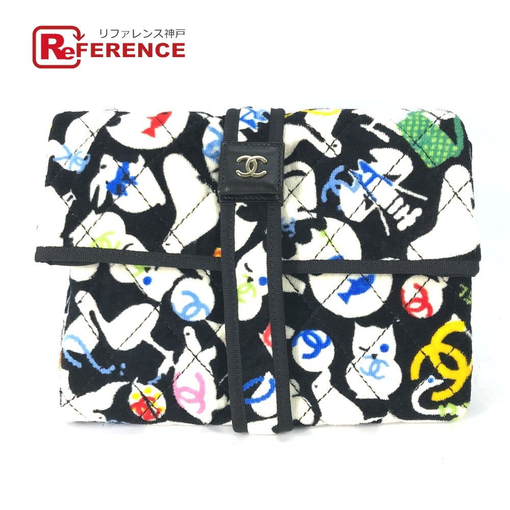 Chanel CHANEL Animal pattern Diaper change sheet BABY baby mat Black/Multicolore