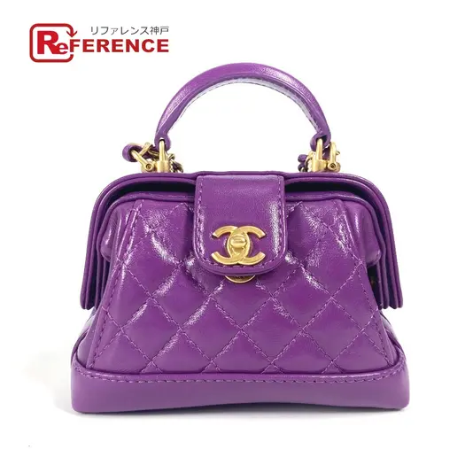 Buy CHANEL AP4109 24A Quilted Matelasse Clutch mini Shoulder Bag Leather purple at Sasom – Authentic and Ready to Ship
