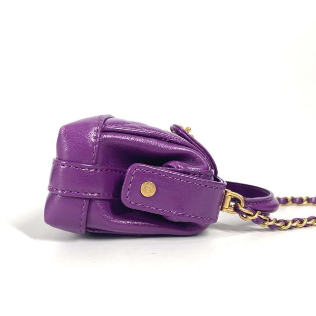 Chanel CHANEL AP4109 24A Quilted Matelasse Clutch mini Shoulder Bag Leather purple - view 5