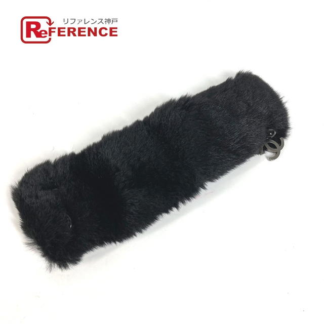 Chanel CHANEL Bracelet Fur CC CC Mark Accessories Bangle fur Black - view 1