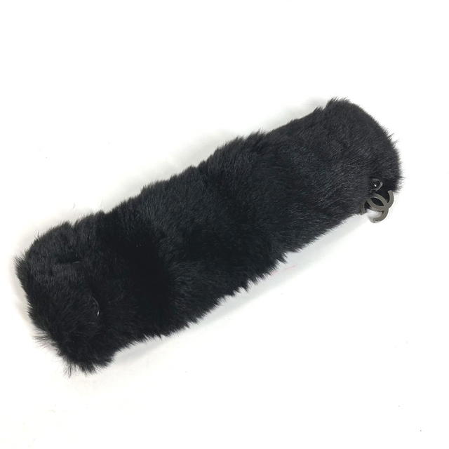 Chanel CHANEL Bracelet Fur CC CC Mark Accessories Bangle fur Black - view 2