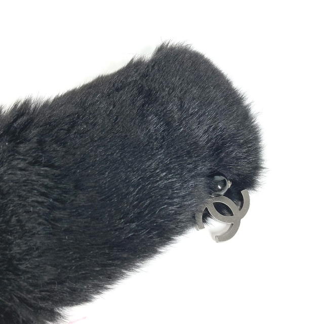 Chanel CHANEL Bracelet Fur CC CC Mark Accessories Bangle fur Black - view 4