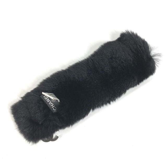 Chanel CHANEL Bracelet Fur CC CC Mark Accessories Bangle fur Black - view 5