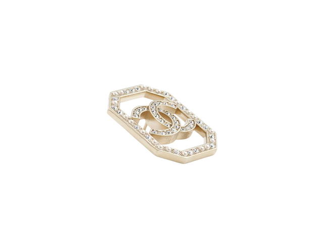 Chanel Chanel Brooch In Metal Glass Pearls Strass With Gold Pearly White And CrystalAnd - view 2