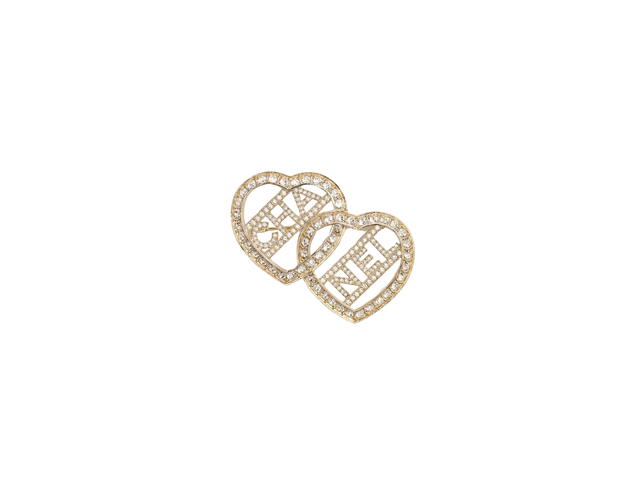 Chanel Chanel Brooch In Metal Gold-Crystal - view 1