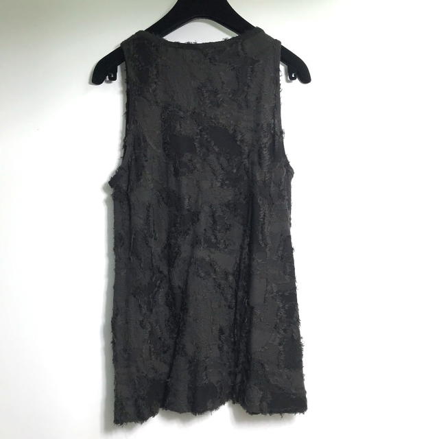 Chanel CHANEL Camellia motif Sleeveless Top camisole Dress Black 34 - view 2