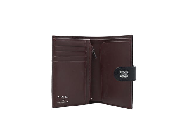 Chanel Chanel Caviar Quilted Passport Holder In Black With Silver Hardware - view 2