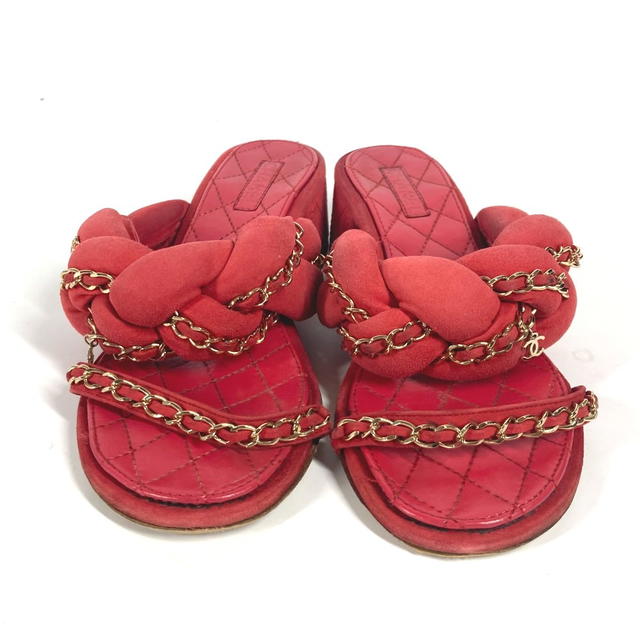 Chanel CHANEL CC CC Mark Chain Matelasse Quilted Shoes shoes heel Sandals - view 3