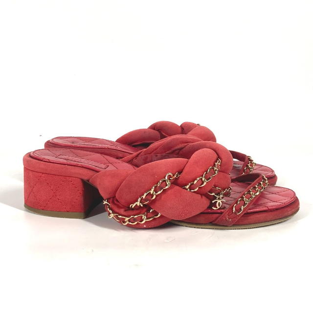Chanel CHANEL CC CC Mark Chain Matelasse Quilted Shoes shoes heel Sandals - view 5
