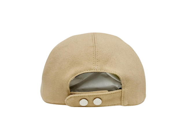 Chanel Chanel CC Logo Cap In Cotton Beige - view 3