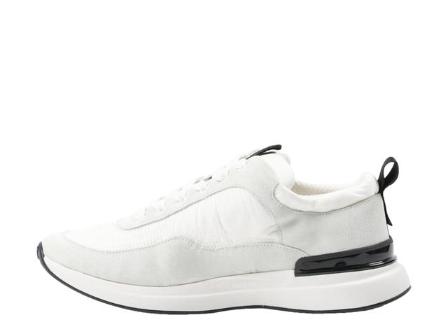 Chanel Chanel CC Logo Trainers Sneakers In Suede Calfskin And Nylon White - view 2