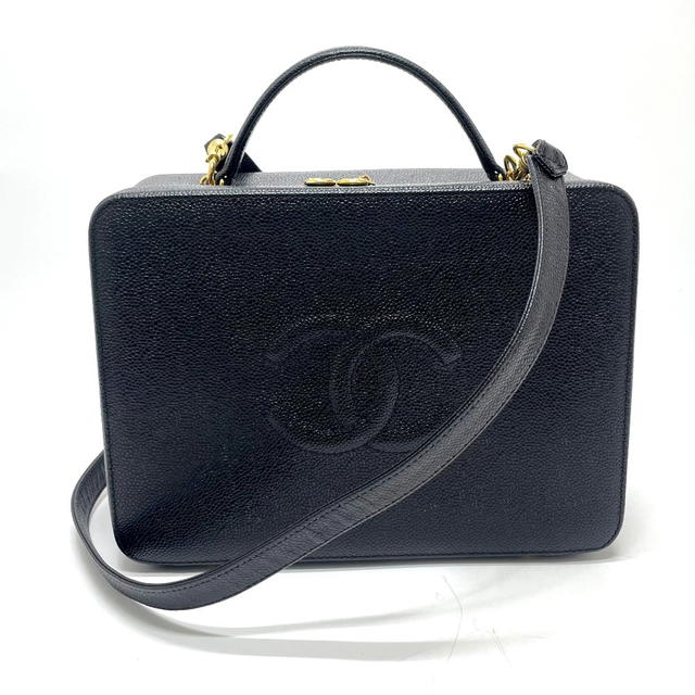 Chanel CHANEL CC Mark Vanity decacoco 2WAY Hand Bag Caviar Leather Black/GoldHardware - view 2