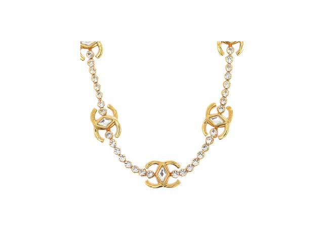 Chanel Chanel CC Marquise Choker In Gold Metal With Crystal - view 3