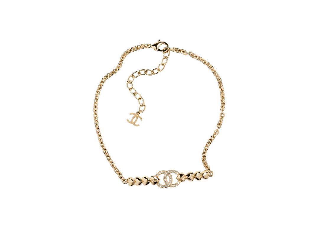 Chanel Chanel Choker In Metal And Diamantés Gold With Crystal
