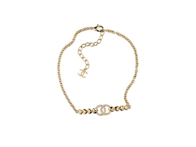 Chanel Chanel Choker In Metal And Diamantés Gold With Crystal - view 1