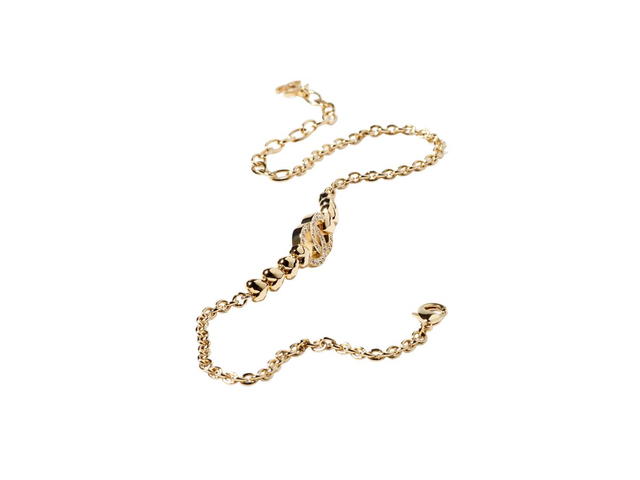Chanel Chanel Choker In Metal And Diamantés Gold With Crystal - view 2